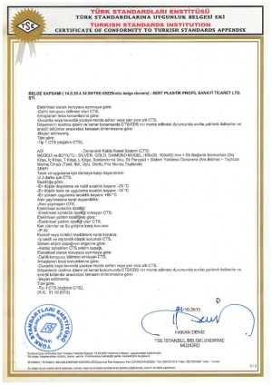 TSE BELGESİ EKİ